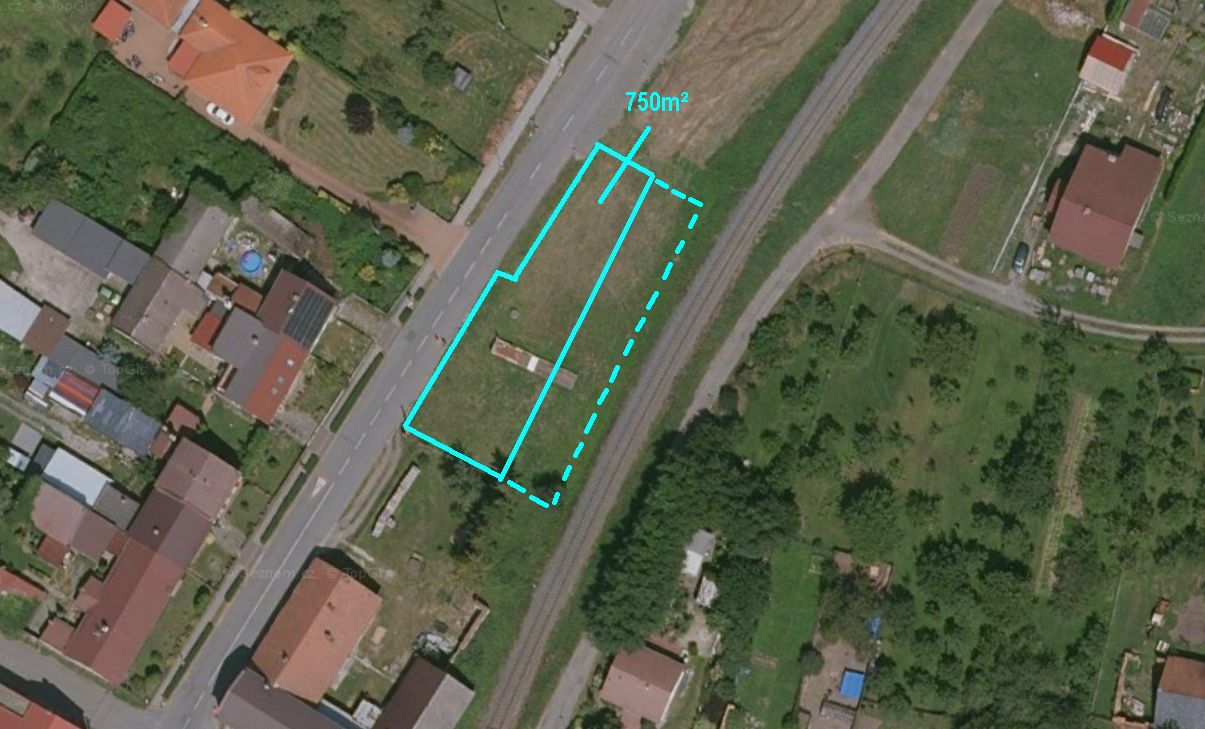 Prodej komerčního pozemku 750m² - Bílavsko